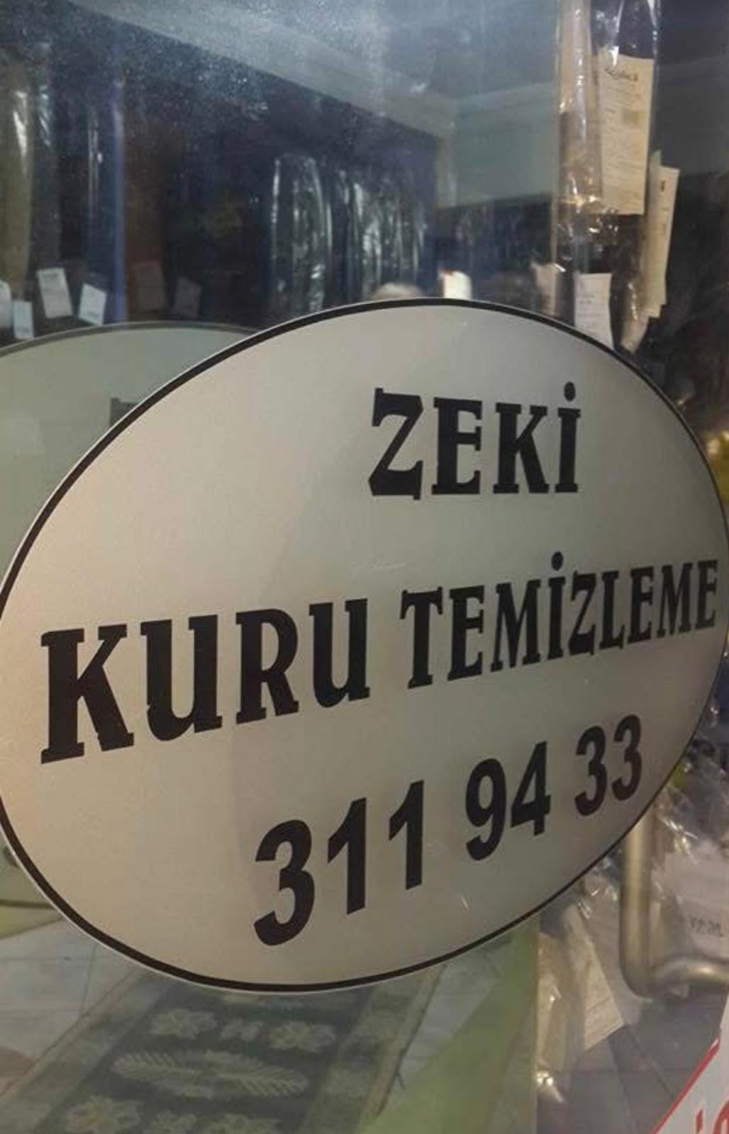 Zeki Kuru Temizleme Tabela